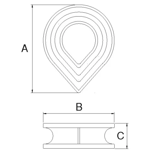 Gummiseil Herz 20-22 mm EVA