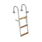 Haartreppe 3 Grad klappbar Metall Teak 72x19cm EVA