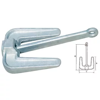 Dübel U-förmig Aluminium 10 kg GFN