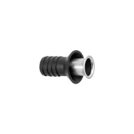 Abflussrohr aus Edelstahl mit Gummiverbindung 16mm EVA