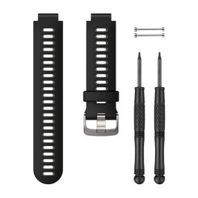 Uhrenarmband für Garmin FR 735 Schwarz/Grau Smartwatch
