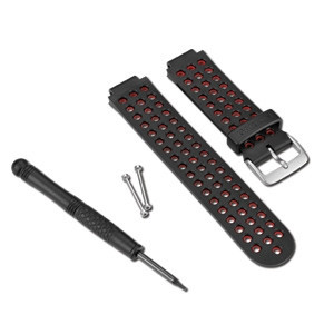 Uhrenarmband Garmin Forerunner 220/620 schwarz/rot für Smartwatch