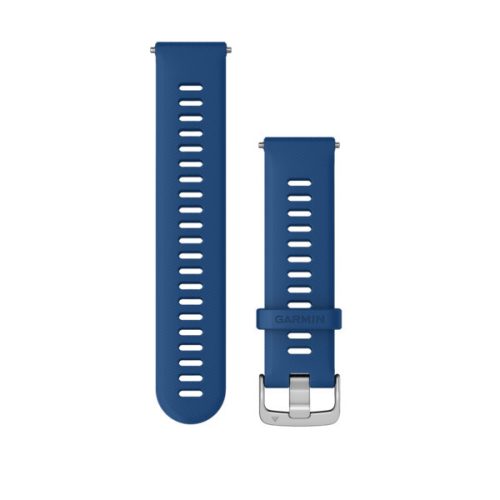 Uhrenarmband Garmin 22 mm. gewellt blau (Schnellverschluss) für Forerunner 255