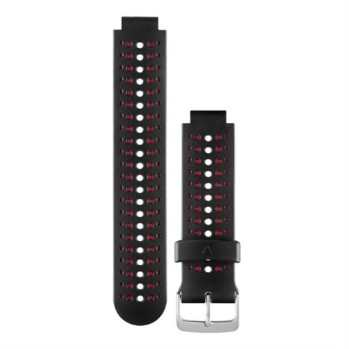 Uhrenarmband Garmin Forerunner 235 Schwarz /Rot, Marsala Silikonband für Smartwatch