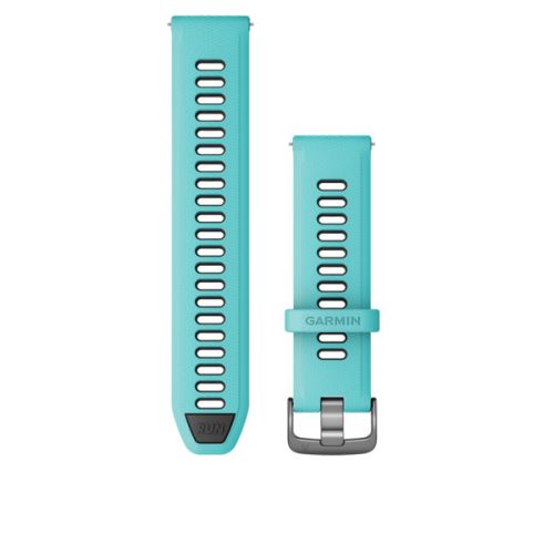Uhrenarmband Garmin 22 mm. aqua schwarz (Schnellverschluss) für Forerunner 265