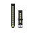 Uhrenarmband Garmin 18 mm. Schwarz-gelb (Quick Release) für Forerunner 265S