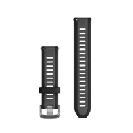   Uhrenarmband Garmin 20 mm. Schwarz-grau (Quick Release) für Forerunner 165