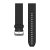 Uhrenarmband Garmin 22 mm schwarzes Silikon, silberne Schließe (QuickFit) für Fenix 5 Uhr