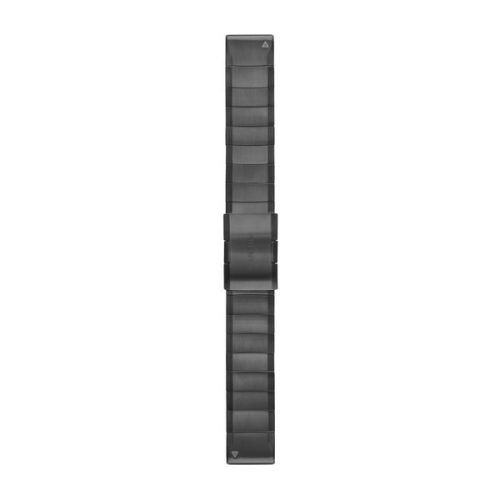 Uhrenarmband Garmin 22 mm Titan DLC Titan, Carbon Schwarz (QuickFit ) für Fenix 5 Plus