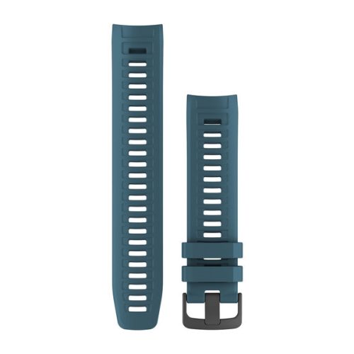 Uhrenarmband Garmin Instinct lakefront blau Silikon, schwarze Schließe für Instinct Smartwatch