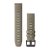 Uhrenarmband Garmin 22 mm dunkelsandsteinfarbenes Silikon, schwarze Schnalle (QuickFit) für Fenix 6