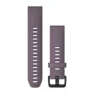   Uhrenarmband Garmin 20 mm Sturm lila Silikon, schwarze Schließe (QuickFit) für Fenix 6S