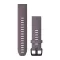 Uhrenarmband Garmin 20 mm Sturm lila Silikon, schwarze Schließe (QuickFit) für Fenix 6S