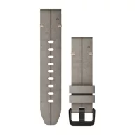   Uhrenarmband Garmin 20 mm schiefergrau Wildleder, schwarze Schnalle (QuickFit) für Fenix 6S