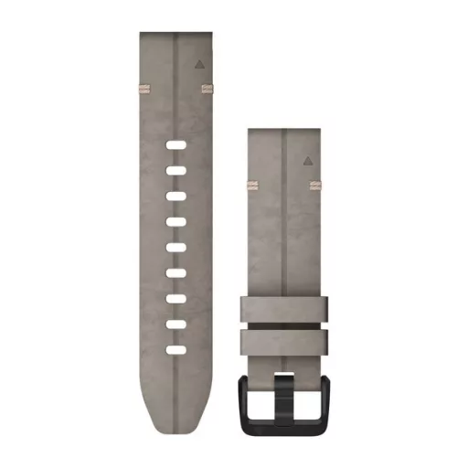 Uhrenarmband Garmin 20 mm schiefergrau Wildleder, schwarze Schnalle (QuickFit) für Fenix 6S