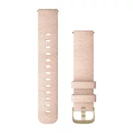   Armband Garmin 20 mm rosa Nylon, hellgoldene Dornschließe (Quick Release) für Vivomove 3 Watch
