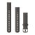 Uhrenarmband Garmin 18 mm dunkelgrau Silikon, graue Dornschließe (Quick Release) für Venu 2S 110-195 mm