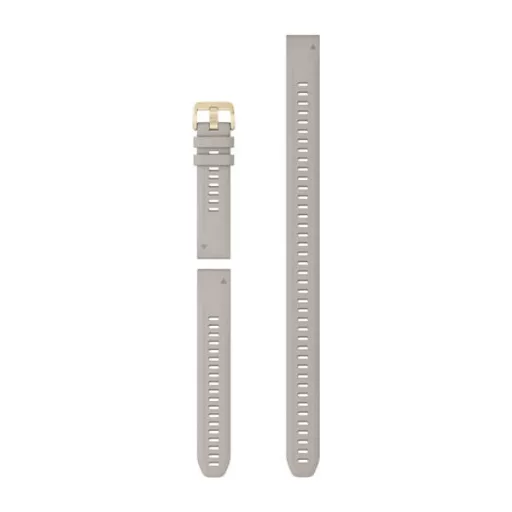 Uhrenarmband Garmin Descent Mk2S LightSand Silikon mit Uhrenarmbandhalter für Smartwatch