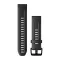 Uhrenarmband Garmin 20 mm schwarz Silikon (QuickFit) (Fenix 7S) für Smartwatch