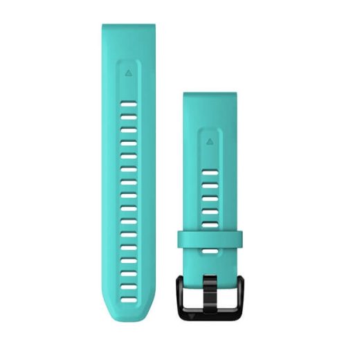 Uhrenarmband Garmin 20 mm aqua Silikon (QuickFit) (Fenix 7S) für Smartwatch