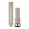 Uhrenarmband Garmin 20 mm Kalksteinleder (QuickFit) (Fenix 7S) für Smartwatch