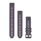 Uhrenarmband Garmin 20 mm tief orchid Silikon, extra langes Zubehörarmband (Instinct 2S) für Smartwatch