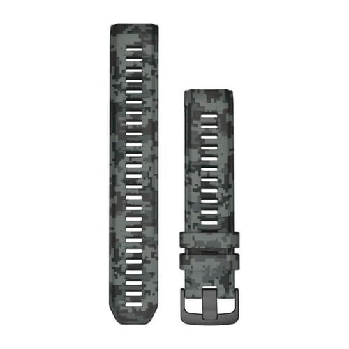 Uhrenarmband Garmin 22 mm graphit camo Silikon (Instinct 2) für Smartwatch