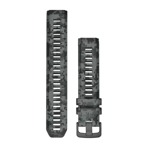 Uhrenarmband Garmin 22 mm graphit camo Silikon (Instinct 2) für Smartwatch