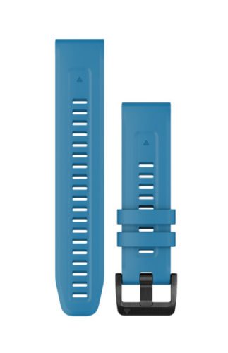 Uhrenarmband Garmin 22 mm cirrusblau Silikon (QuickFit) (Quatix 7) für Smartwatch