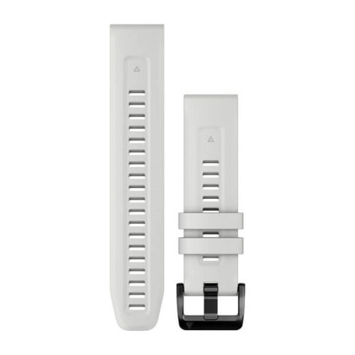 Uhrenarmband Garmin 22 mm Carrera weiß Silikon (QuickFit) für Smartwatch