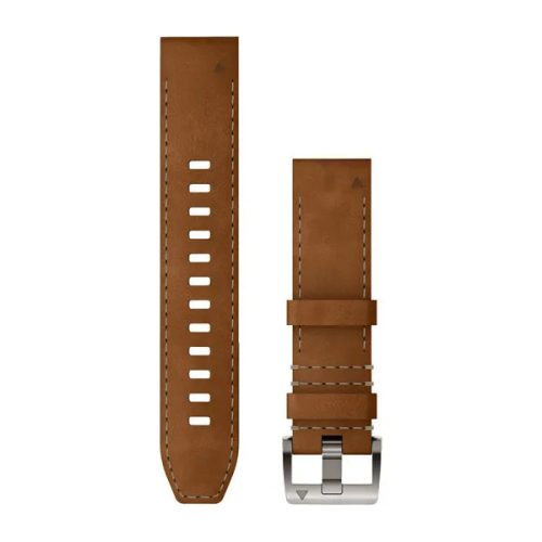 Uhrenarmband Garmin 22 mm Leder/FKM Hybrid, braun/schwarz (QuickFit), für MARQ (Gen 2)