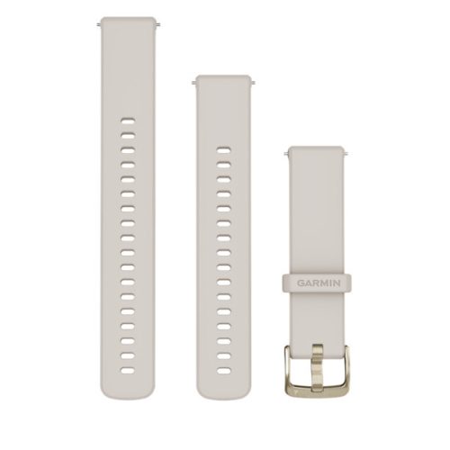 Uhrenarmband Garmin 18 mm grau Silikon (Quick Release) für Venu 3 Armbanduhr