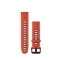 Uhrenarmband Garmin 20 mm rot/graphit Silikon (QuickFit) für Smartwatch