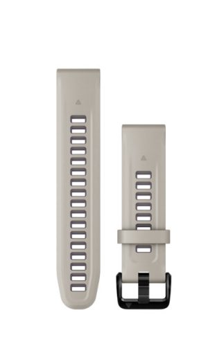 Uhrenarmband Garmin 20 mm klarer Sandstein/Orchidee Silikon (QuickFit) für Smartwatch