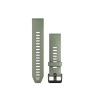   Uhrenarmband Garmin 20 mm oliv/grau Silikon (QuickFit) für Smartwatch
