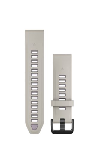 Uhrenarmband Garmin 20 mm grau/lavendel Silikon (QuickFit) für Smartwatch