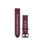 Uhrenarmband Garmin 20 mm bordeaux/graphitfarbenes Silikon (QuickFit) für Smartwatch