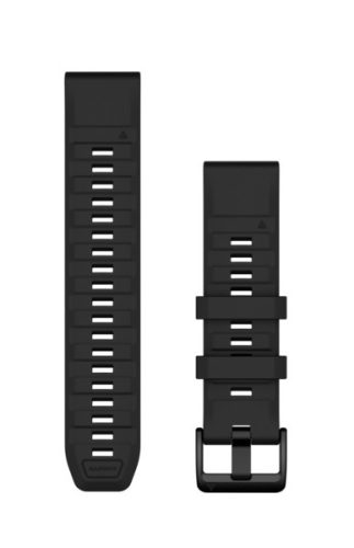 Uhrenarmband Garmin 22 mm schwarz Silikon (QuickFit) für Smartwatch