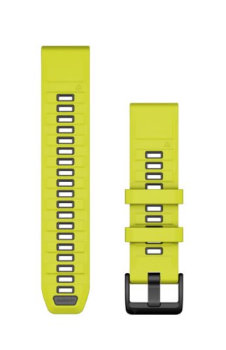 Uhrenarmband Garmin 22 mm gelb/graphit (QuickFit) für Smartwatch