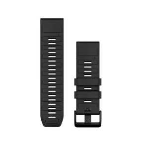   Uhrenarmband Garmin 26 mm schwarz Silikon (QuickFit) für Smartwatch
