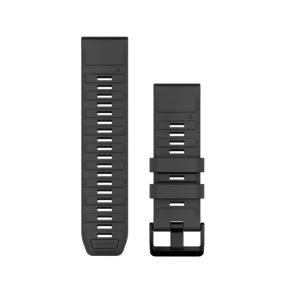   Armband Garmin 26 mm graphitfarbenes Silikon (QuickFit) für Smartwatch