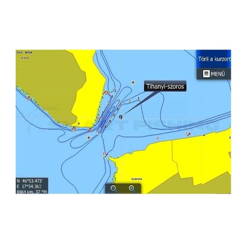 Digitale Karte des Plattensees Lowrance