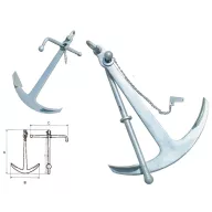 Anker mit zwei Haken Admiralty 30 kg