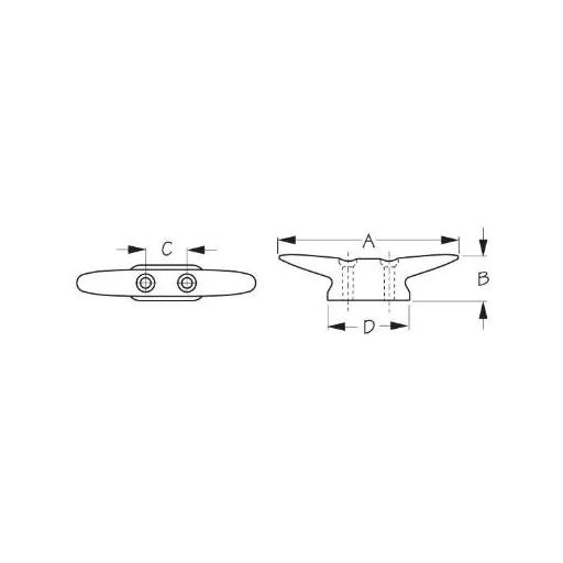 Belegklampe Kupfer 10 cm SDG