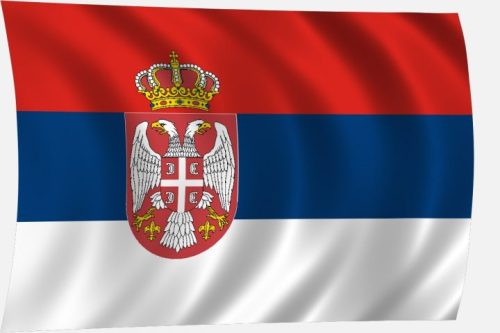 Serbische Flagge 30 x 20 cm