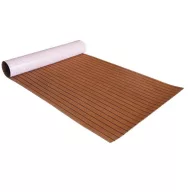 Bootsbodenbelag Teak-Schwarz 240x90x0,6 cm
