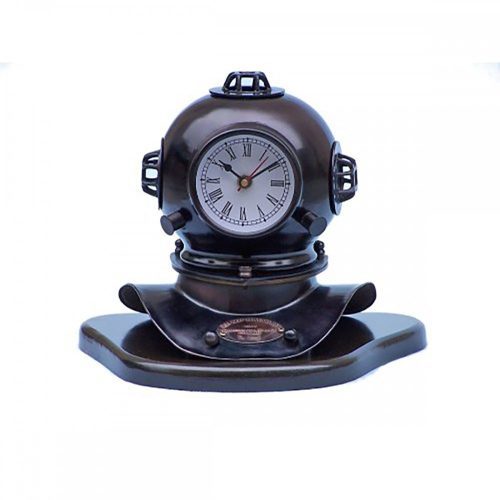 Taucherhelm mit Uhr 22 cm