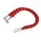 Verstellbares geflochtenes rotes BAY-Armband mit Schäkel