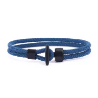   Armband CASTENA handgefertigt in verschiedenen Farben (blau) mit eleganter Schließe TRX