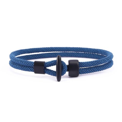 Armband CASTENA handgefertigt in verschiedenen Farben (blau) mit eleganter Schließe TRX